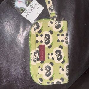 Bungalow 360 Green Panda Clutch